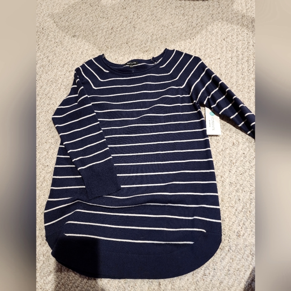 Navy striped sweater